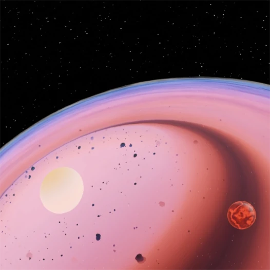 Dysk protoplanetarny mobilne planetarium Sfera Wiedzy Woda - Tajemnice H2O