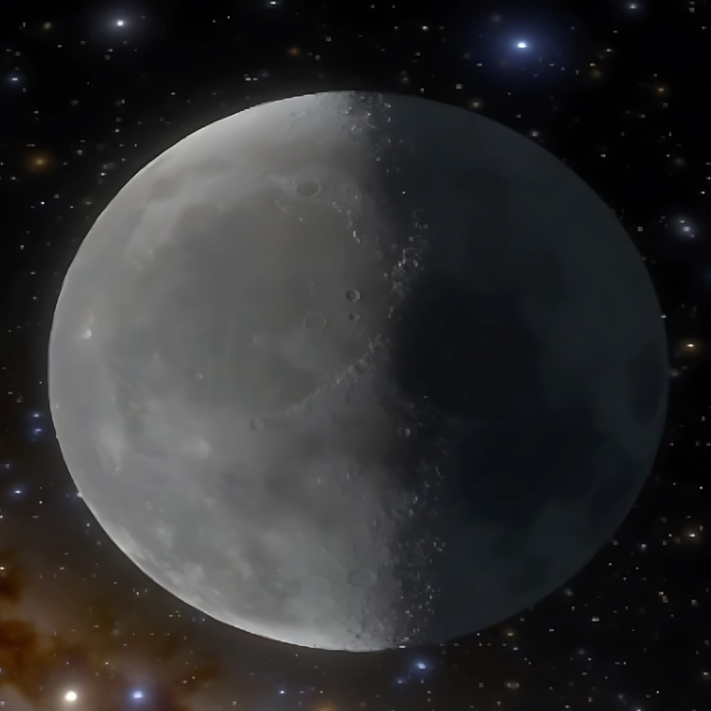 Księżyc pierwsza kwadra - mobilne planetarium Sfera Wiedzy